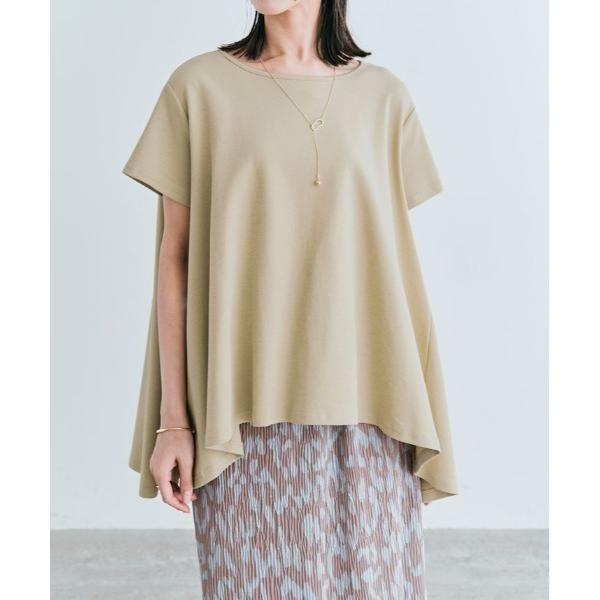 tシャツ 前後ヘム デザイン コットン ライク Ｔシャツ レディース