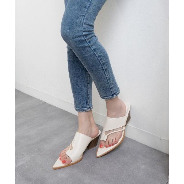 サンダル ポインテッドトングサンダル レディース
