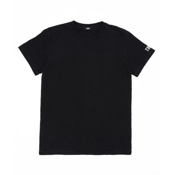 tシャツ BLACK COTTON JERSEY  S/STEE メンズ