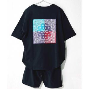 セットアップ キッズ ラウンドヘム プリントTシャツ ＆ ハーフパンツ セットアップ｜zozo