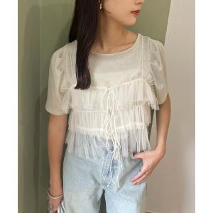 tシャツ Tシャツ 前後2wayチュールビスチェ...の商品画像