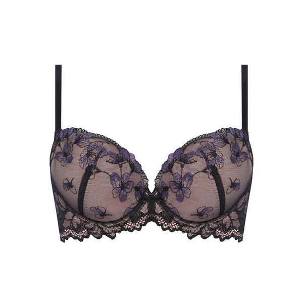 ブラジャー 「しっかり寄せて安定感抜群」デイリーAMOSTYLE 脇高ブラ (イノセントフローラル)...