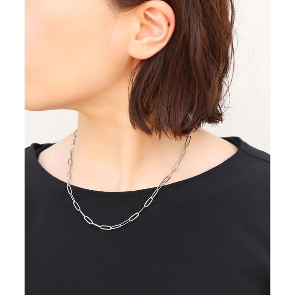 ネックレス 金属アレルギー対応「ieLS」ステンレス　オーバルチェーンネックレス レディース