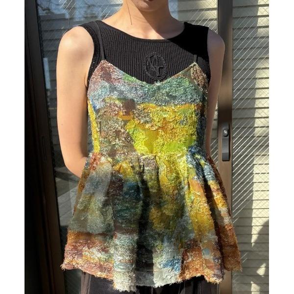 タンクトップ ノースリーブ MEDI CONCEPT LOGO KNIT TANK TOP レディー...