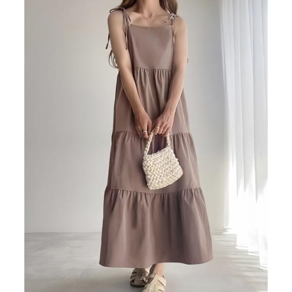 ワンピース ティアードキャミワンピース