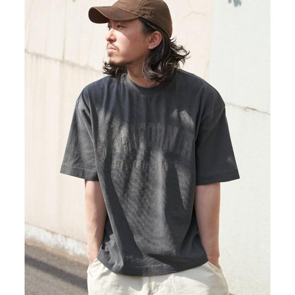 tシャツ CALIFORNIAプリント ピグメント加工 リラックスフィットTシャツ メンズ レディー...
