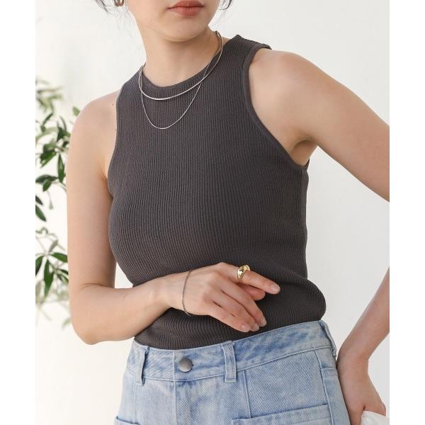 タンクトップ ノースリーブ アメスリリブタンクトップ レディース