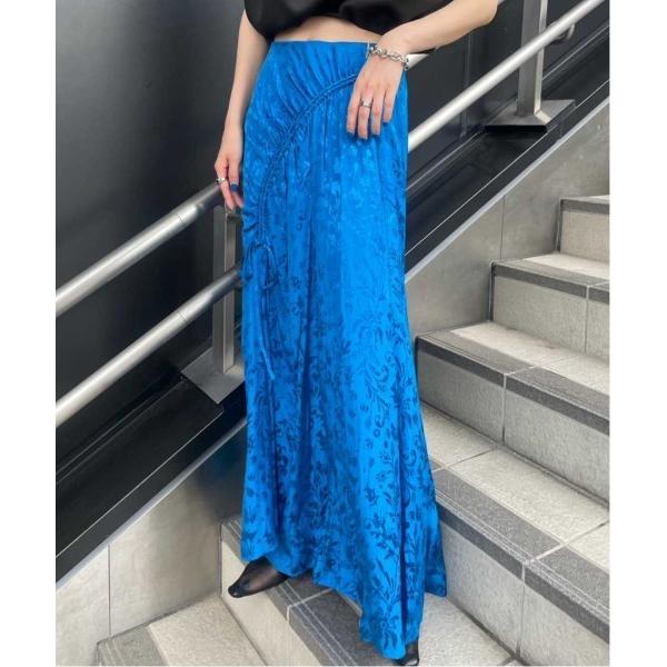 スカート MEDI SATIN JACQUARD GATHER SKIRT