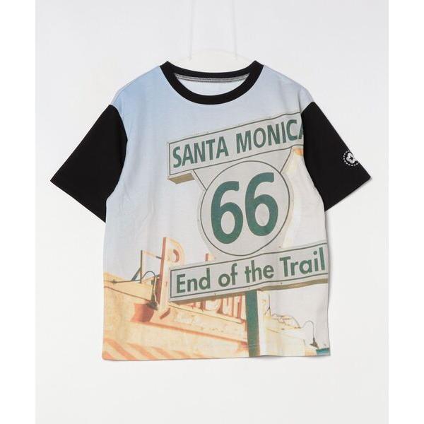 tシャツ ””ROUTE66”” Santa Monica pier print T メンズ