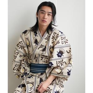 浴衣 手染め注染メンズ浴衣3点セット utata...の商品画像