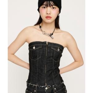 チューブトップ レディース FRONT ZIP CORSET-Eフロントジップコルセットイー｜zozo