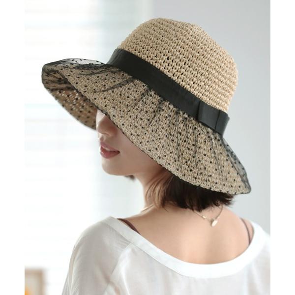 帽子 ハット 麦わら帽子 レディース