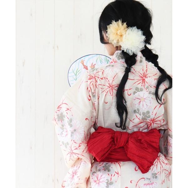 浴衣 (TI)レディース「3点セット」プリント 和柄 ゆかた ( 浴衣 ＆ 帯 ＆ 下駄) レディー...