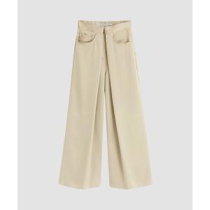 パンツ 「JOHN LAWRENCE SULLIVAN/ジョンローレンスサリバン」別注 SATIN WIDE PANTS/サテンワイドパンツ レディー