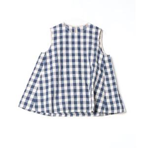 「45R」 ノースリーブブラウス 3 ネイビー レディース