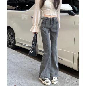 ジーンズ デニム デニムパンツ フレアデニムパンツ レディース