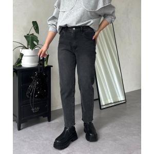 ジーンズ デニム デニムパンツ 「MOMO」ストレッチテーパードデニム レディース
