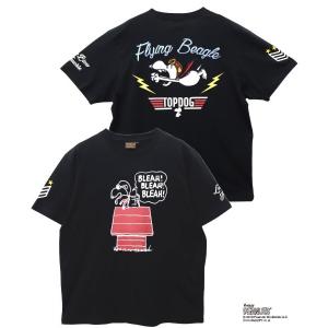 tシャツ Tシャツ メンズ LOWBLOW KNUCKLE / ローブローナックル / PEANUTS / TOP DOG FLYING BEAGLE｜zozo