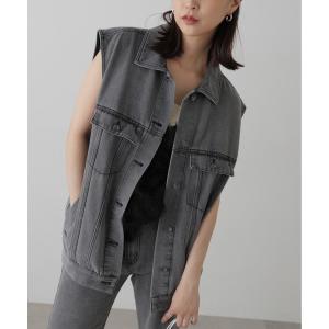 Rashik デニムジャケット gジャン ツイードリメイクデニムジャケット