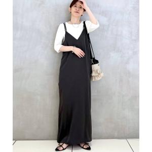 「apart by lowrys」 キャミソールワンピース FREE チャコールグレー レディース