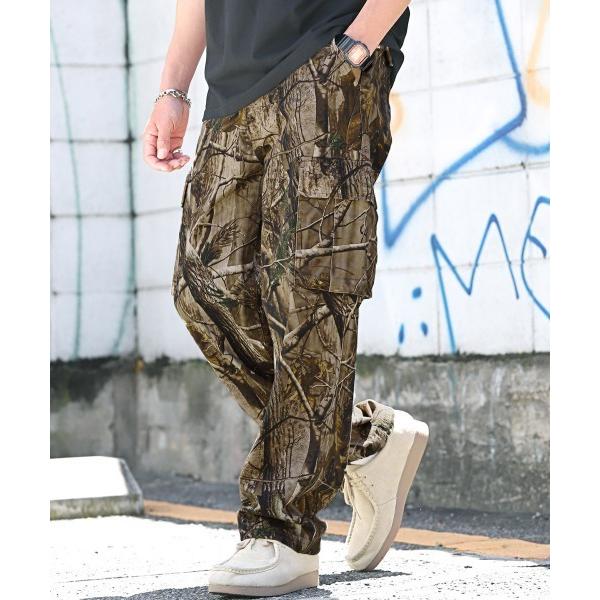 カーゴパンツ 総柄プリントカーゴパンツ メンズ