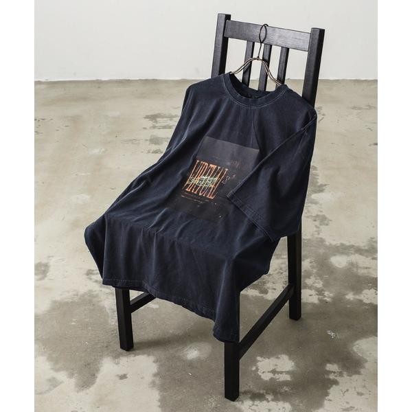 tシャツ ヴィンテージライク ピグメント加工 フォト＆ロックプリント オーバーサイズTシャツ メンズ...