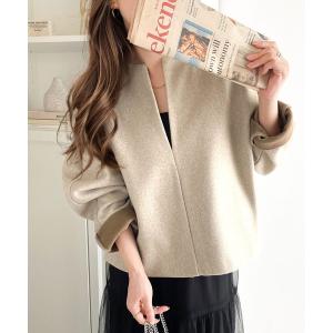 ニット セーター 大人の魅力漂う　コクーンシルエット圧縮ニット オーバーサイズ トップス レディース