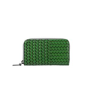 極美品　PRADA プラダ　キーケース　サフィアーノ　三角プレート　グリーン系 PRADA（プラダ） サフィアーノ キーケース - ピンク レディース