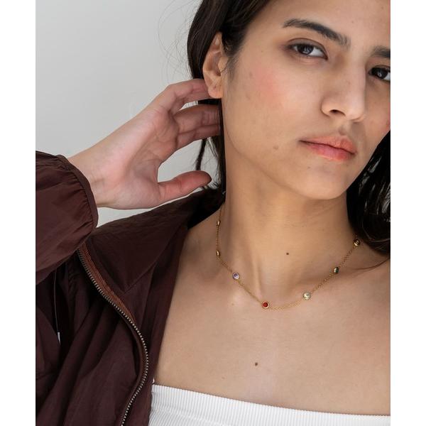 ネックレス 金属アレルギー対応 マルチカラーステンレスネックレス レディース