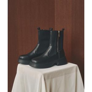 ブーツ ジップブーツ レディース