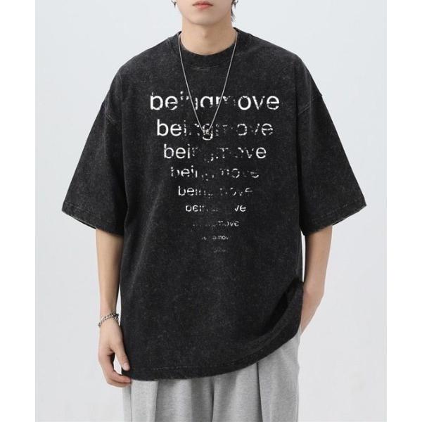 tシャツ ヴィンテージライクロゴプリントTシャツ/カットソー メンズ