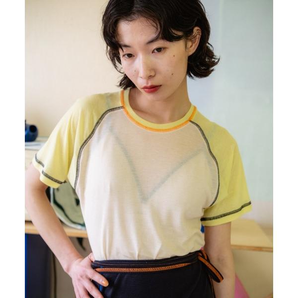 tシャツ PAMMのシースルーラグランサマーT レディース