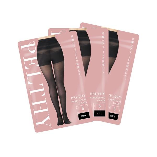タイツ 「販売枚数680万枚突破！」「公式ペルシー」  リセットシェイプタイツ 3枚 着圧タイツ 着...