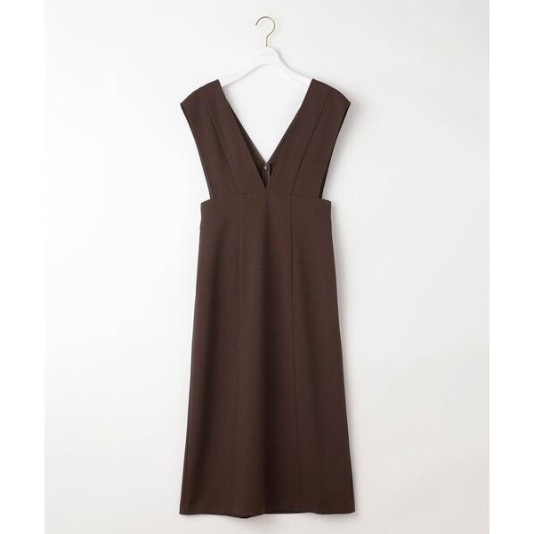 スカート 「洗える」タイト ジャンパースカート