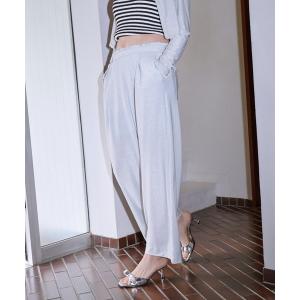 パンツ リラックスシャイニーパンツ レディース