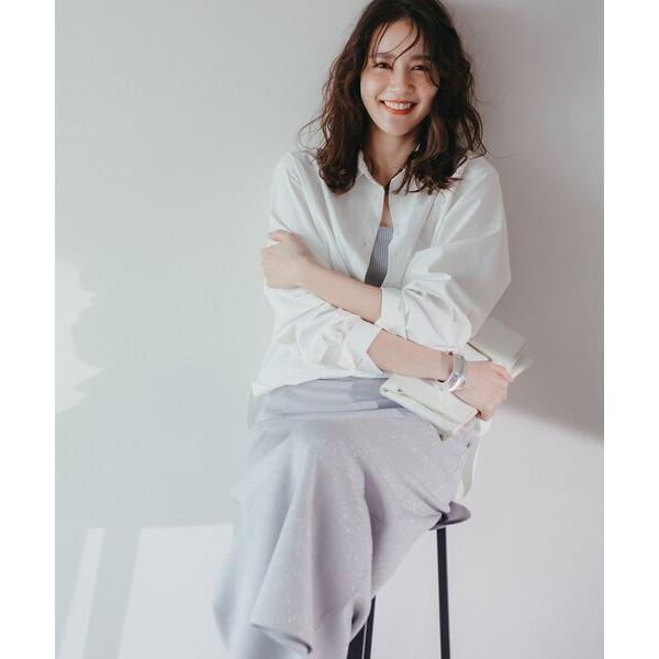 セットアップ 「MAG×スタイリストコラボ」イージーケアシャツ×ラメIラインスカート レディース