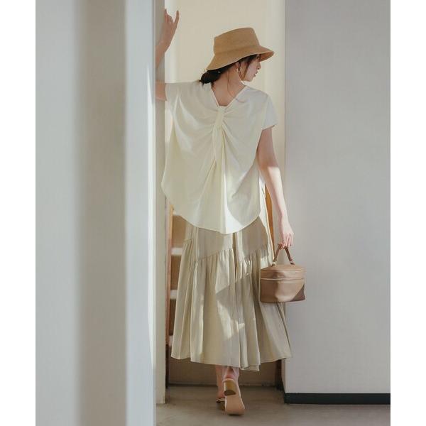 セットアップ 「セットアイテム」バックギャザーシャイニーセット ワンピース レディース