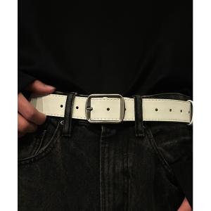 ベルト 「OKUOKU　0909」ベルト belt スクエアバックル　 ユニセックス oku-belt-671100484310-6 Nn