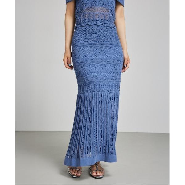 スカート クロシェマーメイドニットスカート マーメイドスカート