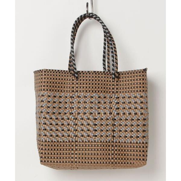 トートバッグ 「Moon Bird/ムーンバード」手編みのメルカドバッグ（Ｍ）幾何学 レディース メ...