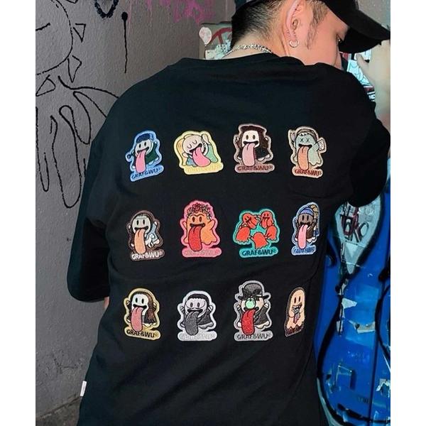 tシャツ A'GEM/9 × .kom 「GRAF＆WU/グラフアンドユー」 ゴーストシリーズ半袖カ...