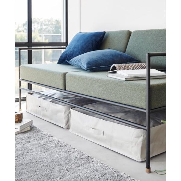 収納 tower（タワー）ポリエチレンシート ソファ＆ベッド下収納ケース 2個組