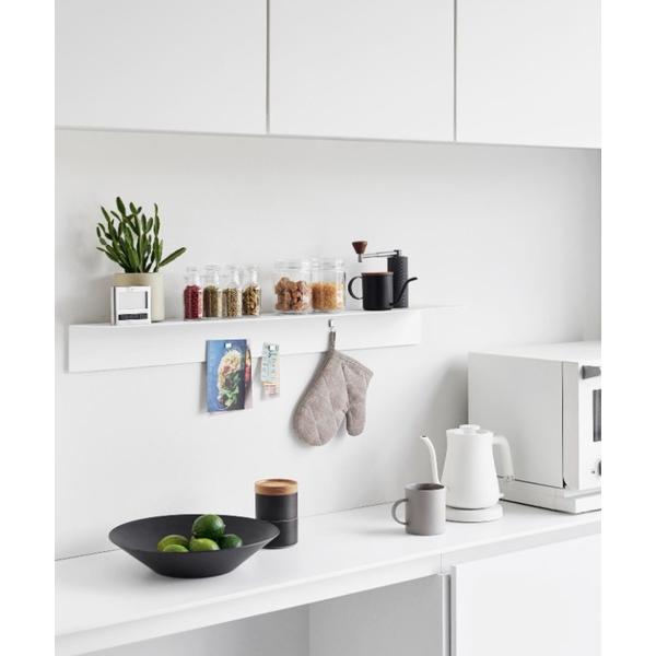 収納 tower（タワー）マグネットが付くウォールラックW90 石こうボード壁対応