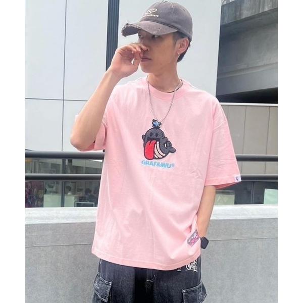 tシャツ A'GEM/9 × .kom 「GRAF＆WU/グラフアンドユー」キャラシリーズカットソー...