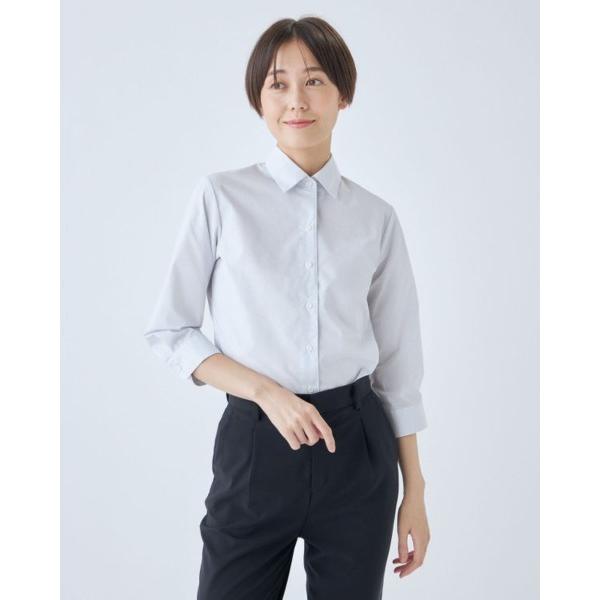 ブラウス シャツ 「SL/七分袖」レギュラーワンピースカラーブラウス/TOUGH BUTTON・NO...