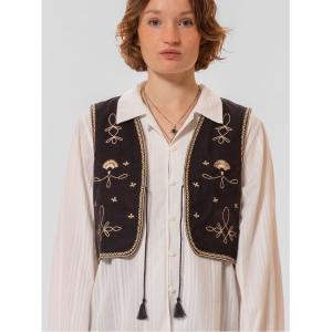 ベスト ジレ Vera 刺繍ベスト レディース