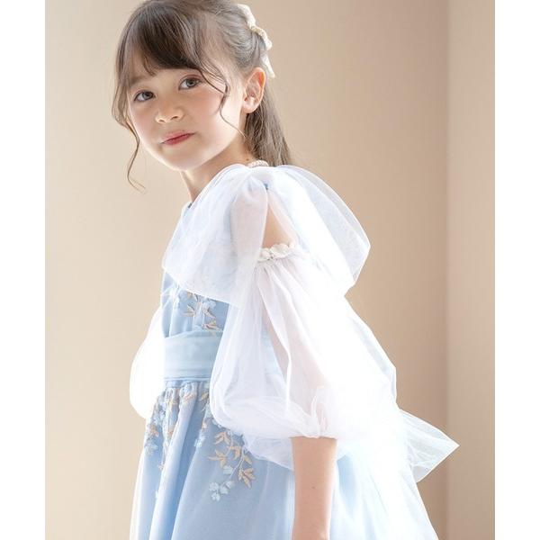 ドレス 発表会 卒園式 入学式 ふわふわ付け袖 キッズ 子供服 女の子
