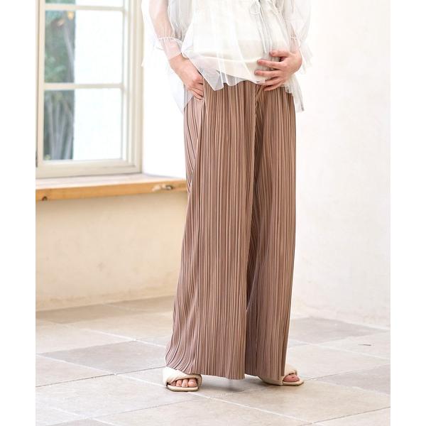 マタニティ マイレングス プリーツマタニティパンツ（マタニティ/ 妊婦服）産前・産後対応