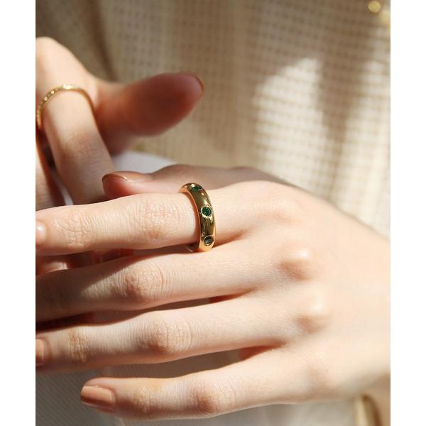 指輪 リング 金属アレルギー対応 キュービックジルコニアステンレスリング レディース