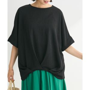 tシャツ 裾タック表面カットプルオーバー レディース